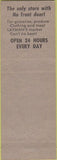 Matchbook Cover - Layman's Market Union Gap WA hillbilly