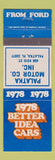 Matchbook Cover - 1978 Ford Palatka FL