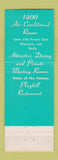 Matchbook Cover - Hotel Manhattan New York City