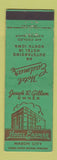 Matchbook Cover - Hotel Eadmar Mason City IA