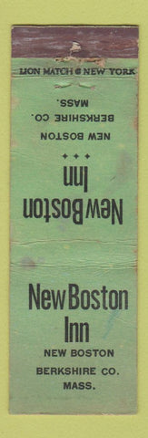 Matchbook Cover - New Boston Inn New Boston Berkshire MA WORN