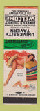 Matchbook Cover - University Tavern Chicago IL pinup