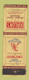 Matchbook Cover - Dorlon's Point Norwalk CT Restaurant FEDERAL LONG WORN