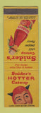 Matchbook Cover - Snider's Hot Catsup devil