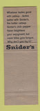 Matchbook Cover - Snider's Hot Catsup devil
