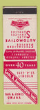 Matchbook Cover - Carl Anderson Auto Parts Omaha NE