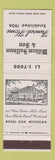 Matchbook Cover - William Sullivan Funeral Home Royal Oak MI