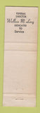 Matchbook Cover - Long Funeral Home Oley PA