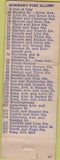 Matchbook Cover - Rscue Hose Co TV girlie WORN