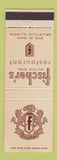 Matchbook Cover - Fischer's Dutch Gril Restaurant Belleville IL