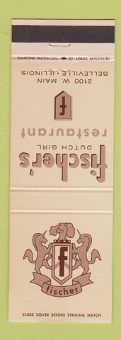Matchbook Cover - Fischer's Dutch Gril Restaurant Belleville IL