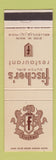 Matchbook Cover - Fischer's Dutch Gril Restaurant Belleville IL