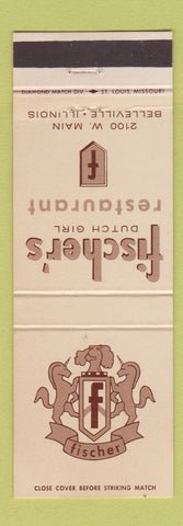 Matchbook Cover - Fischer's Dutch Gril Restaurant Belleville IL