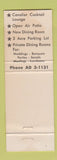Matchbook Cover - Fischer's Dutch Gril Restaurant Belleville IL