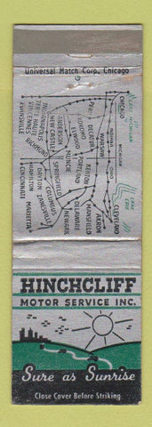 Matchbook Cover - Hinchcliff Motor Service Trucking Chicago IL WEAR