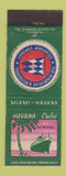 Matchbook Cover - Miami Havana Peninsular Occidental Steamship