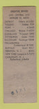 Matchbook Cover - Kramer Bros Freight Trucking Detroit MI