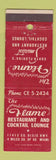 Matchbook Cover - Flame Restaurant Miami FL