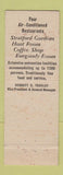 Matchbook Cover - Bellevue Stratford Hotel Philadelphia PA