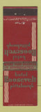 Matchbook Cover - Hotel Roosevelt Pittsburgh PA #1