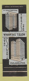 Matchbook Cover - Hotel Sylvania Philadelphia PA