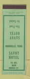 Matchbook Cover - Savoy Hotel Nashville TN
