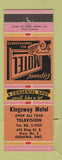 Matchbook Cover - Kingsway Motel Oshawa ON