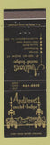 Matchbook Cover - Andirons Motel Lodge Mount Snow VT