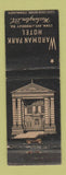Matchbook Cover - Wardman Park Hotel Washington DC WEAR