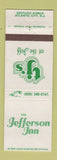 Matchbook Cover - Jefferson Inn Atlantic City NJ