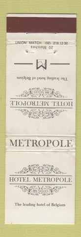 Matchbook Cover - Hotel Metropole Belgium WORN