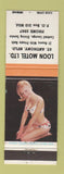 Matchbook Cover - Loon Motel St Anthony NF pinup