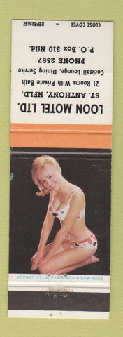 Matchbook Cover - Loon Motel St Anthony NF pinup