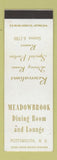 Matchbook Cover - Meadowbrook Restaurant Portsmouth NH DD Bean