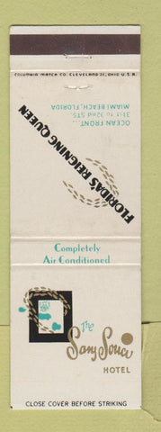 Matchbook Cover - Sans Souci Hotel Miami Beach FL