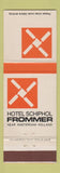 Matchbook Cover - Hotel Schiphol Frommer Amsterdam Holland