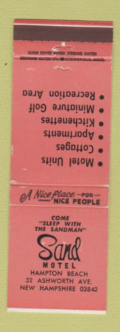 Matchbook Cover - Sand Motel Hampton Beach NH WEAR SALMON