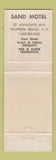 Matchbook Cover - Sand Motel Hampton Beach NH WEAR SALMON