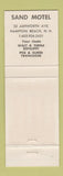 Matchbook Cover - Sand Motel Hampton Beach NH WHITE