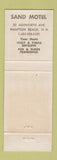 Matchbook Cover - Sand Motel Hampton Beach NH BLUE