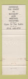 Matchbook Cover - Hotel Thayer West Point NY
