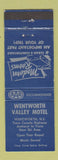 Matchbook Cover - Wentworth Valley Motel Wentworth NS