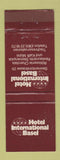 Matchbook Cover - Hotel International Basel Switzerland