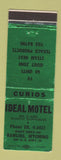 Matchbook Cover - Ideal Motel Rawlins WY