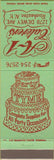 Matchbook Cover - A1 Caterers Rochester NY Wedding Cake