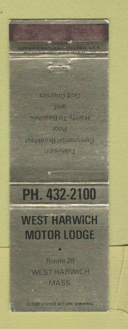 Matchbook Cover - West Harwich Motor Lodge MA