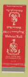 Matchbook Cover - Hotel Webster Hall Pittsburgh PA