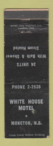 Matchbook Cover - White House Motel Moncton NB WORN