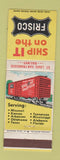 Matchbook Cover - Frisco Railroad