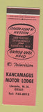 Matchbook Cover - Kancamagus Motor Lodge Lincoln NH
